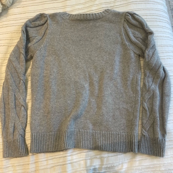 Cece grey cable knit sweater - Picture 4 of 6